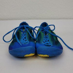 Tesla Green Yellow Blue Bare Trek Running Shoes Size 7.5 Men's